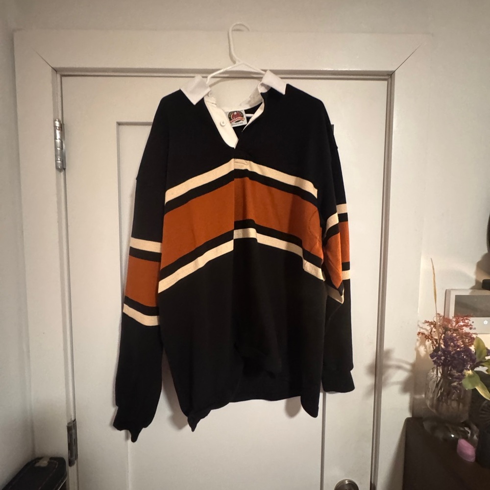 KOTN Black and Orange Striped Casual Shirt - Picture 4 of 9